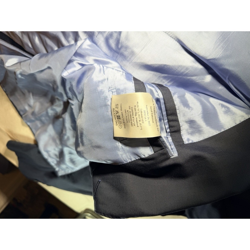 J. Hilburn Men's Blazer 100% Wool 46, 35.5 R, 35.5 L - Picture 5 of 5